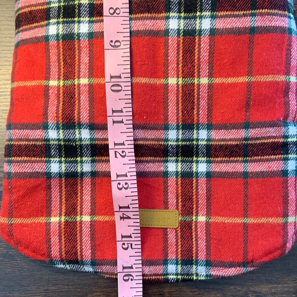 Red Plaid Dog Coat - Picture 7 of 7